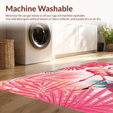 Vibrant Green Monstera Leaf Motif(Pink)