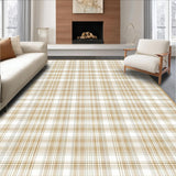 Ultra Soft Area Rug, Non Slip, Stain Resistant, Washable Area Rugs for Living Room, Bedroom, Artisan Checkered Farmhouse Beige Retro Square(Beige)