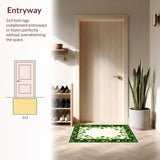 Contemporary Green Themed Bathroom Decor(Green)