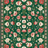 Ultra Soft Area Rug, Non Slip, Stain Resistant, Washable Area Rugs for Living Room, Bedroom, Vivid Nature-Inspired Artistry(Green)