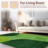 Contemporary Cozy Shag Design(Green)