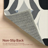 Contemporary Black and White Geometric Texture(Gray)