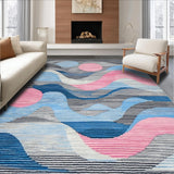 Ultra Soft Area Rug, Non Slip, Stain Resistant, Washable Area Rugs for Living Room, Bedroom, Modern Artistic Tiled Motif(Gray)