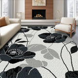 Whimsical White Floral Accents(Black)