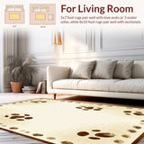 Ultra Soft Area Rug, Non Slip, Stain Resistant, Washable Area Rugs for Living Room, Bedroom, Nature-Inspired Fawn Kitchen Stain-Resistant Runner(Beige)