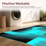 Elegant Teal and Black Design(Blue)