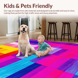 Ultra Soft Area Rug, Non Slip, Stain Resistant, Washable Area Rugs for Living Room, Bedroom, Shaggy Pastel Bedroom Rug for Baby Girls(Yellow)