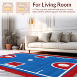 Charming Youthful Sports Iconography(Red)