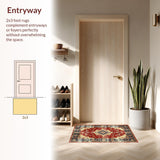 Elegant Geometric Tiled(Red)