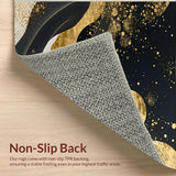 Chic Abstract Gold Foil Aesthetic(Black)