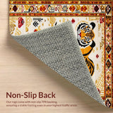Vintage Ethnic Tiger Motif(Orange)