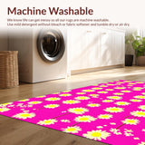 Sunny Yellow Flower Accents(Pink)