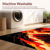 Electric Orange Swirling Design(Red)