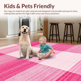 Fresh White and Pink Visual Harmony(Pink)