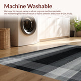 Contemporary Charcoal Geometric Design(Gray)