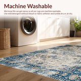 Ultra Soft Area Rug, Non Slip, Stain Resistant, Washable Area Rugs for Living Room, Bedroom, Serene Neutral Abstract Visual(Beige)