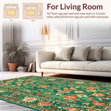 Vibrant Earthy Abstract Motif(Green)