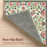 Elegant Light Green Textured Motif(Ivory)