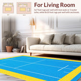 Brightly Colored Educational Oval Aesthetic(Blue)