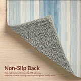 Ocean Breeze Striped Patio Easy Care Design(Blue)