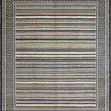 Ultra Soft Area Rug, Non Slip, Stain Resistant, Washable Area Rugs for Living Room, Bedroom, Sophisticated Charcoal Geometric Motif(Beige)