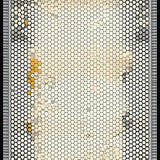 Artistic Hexagon Field Modern Black & Beige Honeycomb(Beige)
