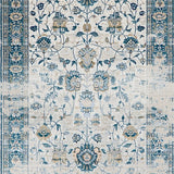 Ultra Soft Area Rug, Non Slip, Stain Resistant, Washable Area Rugs for Living Room, Bedroom, Contemporary Gray Tiled Design(Beige)