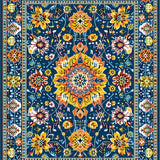 Enchanting Whimsical Symmetrical Design(Blue)