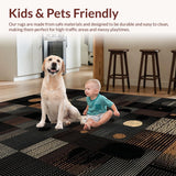 Ultra Soft Area Rug, Non Slip, Stain Resistant, Washable Area Rugs for Living Room, Bedroom, Vibrant Multicolor Cheetah Artwork(Brown)