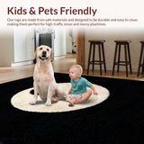 Ultra Soft Area Rug, Non Slip, Stain Resistant, Washable Area Rugs for Living Room, Bedroom, Yin Yang Velvet Bathroom Meditation Rug Non Slip(Black)
