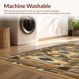 Ultra Soft Area Rug, Non Slip, Stain Resistant, Washable Area Rugs for Living Room, Bedroom, Contemporary Faux Fur Wildlife Print(Brown)