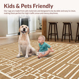 Vintage Diamond Textured Visual Appeal(Beige)