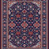 Artful Contemporary Fringe Accent(Blue)