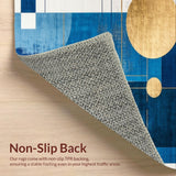 Elegant Stained Glass Inspired Motif(Blue)