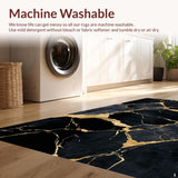 Artistic Fluid Marble Motif(Black)