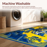 Ultra Soft Area Rug, Non Slip, Stain Resistant, Washable Area Rugs for Living Room, Bedroom, Handmade Tibetan Tiger Bedroom Meditation Rug(Red)