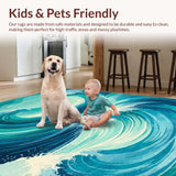 Coastal Inspired Ocean Wave Design(Blue)