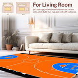 Modern Geometric Sports Art(Blue)