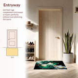 Artful Emerald and Black Contrast(Black)