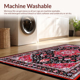 Elegant Distressed Circle Motif(Red)