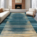 Ultra Soft Area Rug, Non Slip, Stain Resistant, Washable Area Rugs for Living Room, Bedroom, Ombre Spectrum Area Rug(Blue)