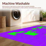 Ultra Soft Area Rug, Non Slip, Stain Resistant, Washable Area Rugs for Living Room, Bedroom, Interactive Playful Geometric Layout(Purple)