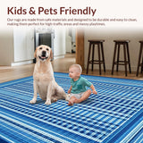 Contemporary Abstract Blue Motif(Blue)