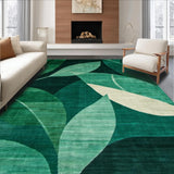 Ultra Soft Area Rug, Non Slip, Stain Resistant, Washable Area Rugs for Living Room, Bedroom, Stylish Modern Organic Aesthetic(Green)