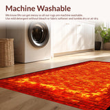 Contemporary Hot Lava Composition(Red)