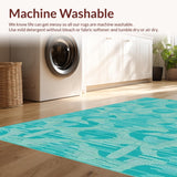 Contemporary Teal Geometric Motif(Blue)