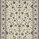 Ultra Soft Area Rug, Non Slip, Stain Resistant, Washable Area Rugs for Living Room, Bedroom, Dynamic Greenery Patterned Accent(Beige)