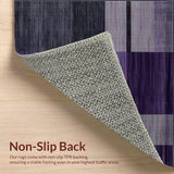 Ultra Soft Area Rug, Non Slip, Stain Resistant, Washable Area Rugs for Living Room, Bedroom, Luxe Purple Dreamy Vibe(Purple)