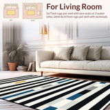 Contemporary Bold Lettering Round Mat(Black)