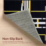 Energetic Jet Stream Patterned Accent(Black)